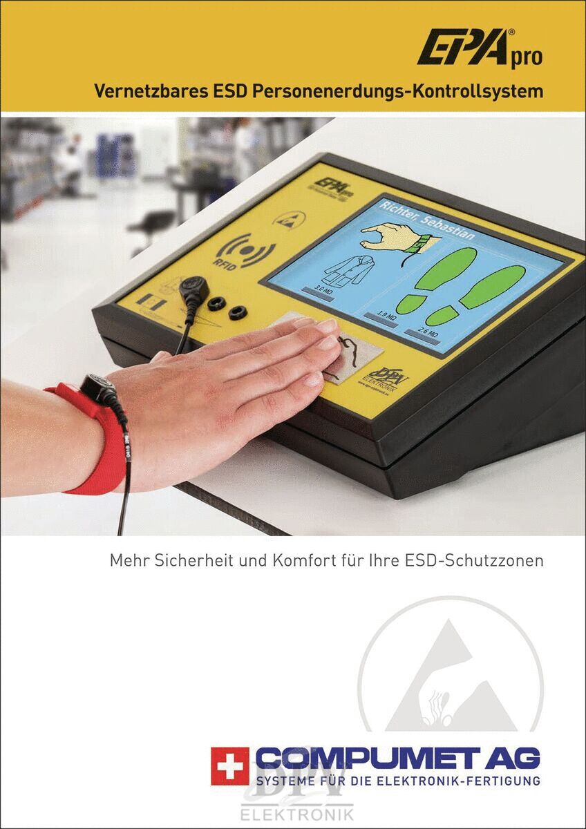 EPApro® Vernetzbares ESD Personenerdungs-Kontrollsystem