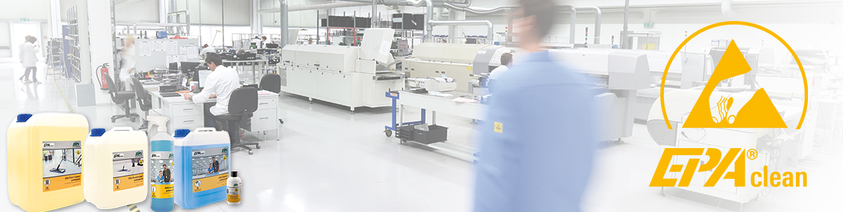 Mit EPAclean® reinigen Sie Ihre EPA-Schutzzonen gründlich und ESD-sicher