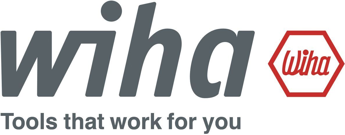 Das Bild zeigt das Logo von Wiha. Der Name 