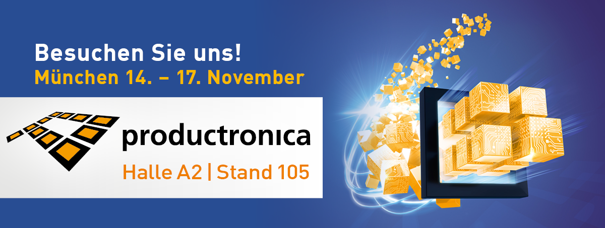 Besuche Sie uns auf der Messe Productronica in München