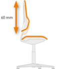 Backrest height adjustment