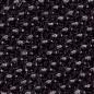 Preview: The image shows a tightly woven, black textile pattern with fine, shiny threads. The structure appears uniform and has gentle waves that vary.