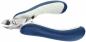 Preview: The image shows a nail scissors with ergonomic, blue handles. The blades are made of metallic material and are sharp, suitable for precise cuts.