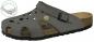 Preview: The image shows a gray clog sandal. It features several ventilation holes, an adjustable strap with a buckle, and an ergonomic cork sole for comfort and support.