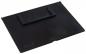 Preview: The image shows a black, flat plastic plate with a handle on the top. It appears sturdy and has rounded corners. The surface is smooth and matte.