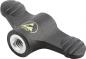 Preview: The image shows a black handle with two non-slip areas on the sides. In the center, there is a thread, and a yellow ESD symbol is visible. The handle has a uniform, ergonomic shape.