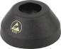Preview: The image shows a black, cone-shaped object with an opening in the middle. It has a textured surface and a yellow symbol with the inscription "ESD".