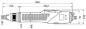 Preview: The image displays a technical drawing of a tool, likely a pen or screwdriver. It includes measurements such as lengths and widths, and shows an ergonomic shape.