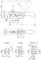 Preview: The image displays technical drawings of a lever mechanism. At the top, dimensions such as H1, H2, B, and L1 are shown, while at the bottom various sizes (0, 1, 2, 3) with specific measurements are depicted.