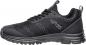 Preview: The shoe is a sporty, black sneaker with a textured surface and laces. It has a sturdy sole and a modern, functional shape.