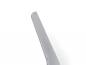 Preview: The image shows a narrow, long metal object with a flat, straight edge and a rounded tip. The surface is smooth and silver-colored.