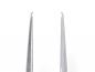 Preview: The image shows a straight, metallic tweezer with two narrow tips. It is shiny and has a simple, functional shape. The tips are slightly curved.