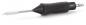 Preview: The image depicts a handy pen featuring a molded, non-slip grip made of black rubber. The tip is made of shiny metal and has a fine, pointed shape.