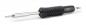Preview: This is a soldering iron with a black, ribbed handle for a good grip. The tip is metallic and elongated, ideal for soldering. The iron is compact and handy.