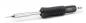 Preview: The image shows an electric soldering iron with a black, ridged handle for better grip. The tip is made of shiny metal and is narrow in design.