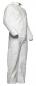 Preview: The image shows a white one-piece made of protective material. The suit has long sleeves, a front zipper, and fits tightly to the body. It is used for protection in contaminated environments.