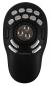 Preview: The image displays a black control unit with an oval shape. In the center, there are three buttons arranged in a circle. Above, several labeled buttons are scattered.