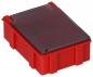Preview: The image shows a small, red box with a transparent, foldable top. The box has a rectangular shape with sturdy, clear edges and is easy to grasp.