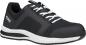 Preview: The shoe is a sporty sneaker in black, with a breathable upper and white laces. The sole is lightweight and has a white edge for added comfort.