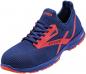 Preview: The shoe is sporty, with a blue fabric upper. Red accents can be seen on the side and on the sole. It has laces and a prominent "RUNNER" inscription.