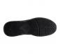 Preview: The image displays the sole of a black shoe. The surface is textured with various patterns and grooves, which provide good grip and flexibility.