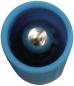 Preview: The image shows a blue, round bowl with a metallic ball in the center. The bowl has a smooth edge and is slightly hollow inside, making the ball clearly visible.