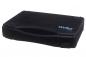 Preview: The image shows a black, rectangular suitcase with a smooth surface. On the front, there is a blue "Weller" inscription and a handle on the side for carrying.