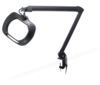 Preview: The image shows a flexible magnifying glass with an adjustable mount. It has a large, round frame and is attached with a clamp. Ideal for detailed work.