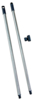Preview: The image shows two silver, slender metal rods with black ends. Next to them is a small, black connector that possibly serves as a fastening device.