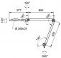 Preview: The image displays a technical drawing of a lamp with various rotation and swivel ranges. Dimensions and angles for the mobility of the arms are provided.