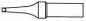 Preview: The image shows a simple drawing of a pencil or a marker. The body is long and cylindrical, with a pointed, conical tip at the end.