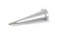 Preview: The image displays a silver metallic object in a conical shape. It has a pointed, narrow tip and a wider, flat base. The object could be a pen or a tool.