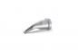 Preview: The image shows a silver, metallic nozzle that is slightly tilted forward. It has a round base and ends in a narrow, conical opening.