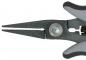 Preview: The image shows a pair of pliers with gray, rubberized handles. The tips are sharp and serrated, ideal for gripping and cutting objects. The pliers are sturdy and functional.