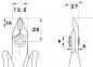Preview: The image displays technical drawings of a tool, likely a pair of pliers. Dimensions are provided, including a width of 13.5 mm and a height of 20 mm, with various views and measurements.
