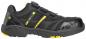 Preview: The shoe is black with yellow details. It has a sturdy sole and a reinforced toe. The design is sporty and functional, ideal for work or leisure.
