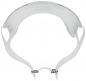 Preview: The image shows a clear, rounded face shield. It features an elastic strap for fit and is transparent, ideal for facial protection, e.g., during work or in healthcare.