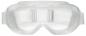 Preview: In the image, safety goggles are visible. They are transparent and feature a wide, elastic band for a secure fit. The lenses are large and frameless, ideal for protection.