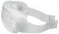 Preview: The image shows a transparent safety goggle with a wide, elastic band. The lenses are large and rounded to cover the face well. Ideal for eye protection.