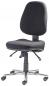 Preview: The chair is ergonomically designed, has a high backrest and a padded seat. It stands on five casters and has an adjustable mechanism. The color is black.