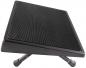 Preview: The image shows a slanted footrest with a non-slip surface. It has adjustable legs that allow for individual height adjustment. The color is black and the texture is grooved.