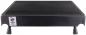 Preview: The image shows a black, rectangular platform with a slightly textured surface. It stands on four short legs and has rounded corners. A certificate is attached.