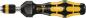 Preview: The image shows a screwdriver with an ergonomically shaped, black grip surface and yellow rubber elements. The screwdriver has a hexagonal head and a sturdy, metal tip.
