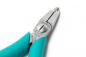 Preview: The image shows a pair of pliers with a silver metal tip and turquoise handles. The pliers have a closed cheek that tapers slightly to a point at the tip.