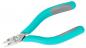Preview: The image shows a small pair of pliers with ergonomic, turquoise handles and sharp, metallic blades. It has a practical, slim look, ideal for precise work.