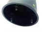 Preview: The image shows the inside of a cylindrical object in black. It has a smooth surface and four metal clips attached inside. A yellow label is visible.