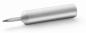 Preview: The image shows a silver, cylindrical pen. It has a sharp writing tip on one end and is smooth and shiny. The shape is simple and modern.