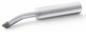 Preview: The image shows a metallic tool with a straight, cylindrical handle and a curved tip. The surface is smooth and shiny, and the tip is slightly flattened.