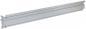Preview: The image shows a long, narrow metal strip in silver. It has a straight, rectangular cross-section and two parallel grooves along the surface. Brackets are attached at one end.