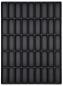 Preview: The image displays a rectangular, black tray with 48 elongated indentations, arranged in 8 rows and 6 columns. The indentations are uniform and deep.
